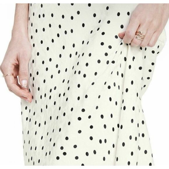 RIXO x Target Polka Dot Sleeveless Ruffle Slip Dress Scoop Neck Size Small NEW - Picture 3 of 11